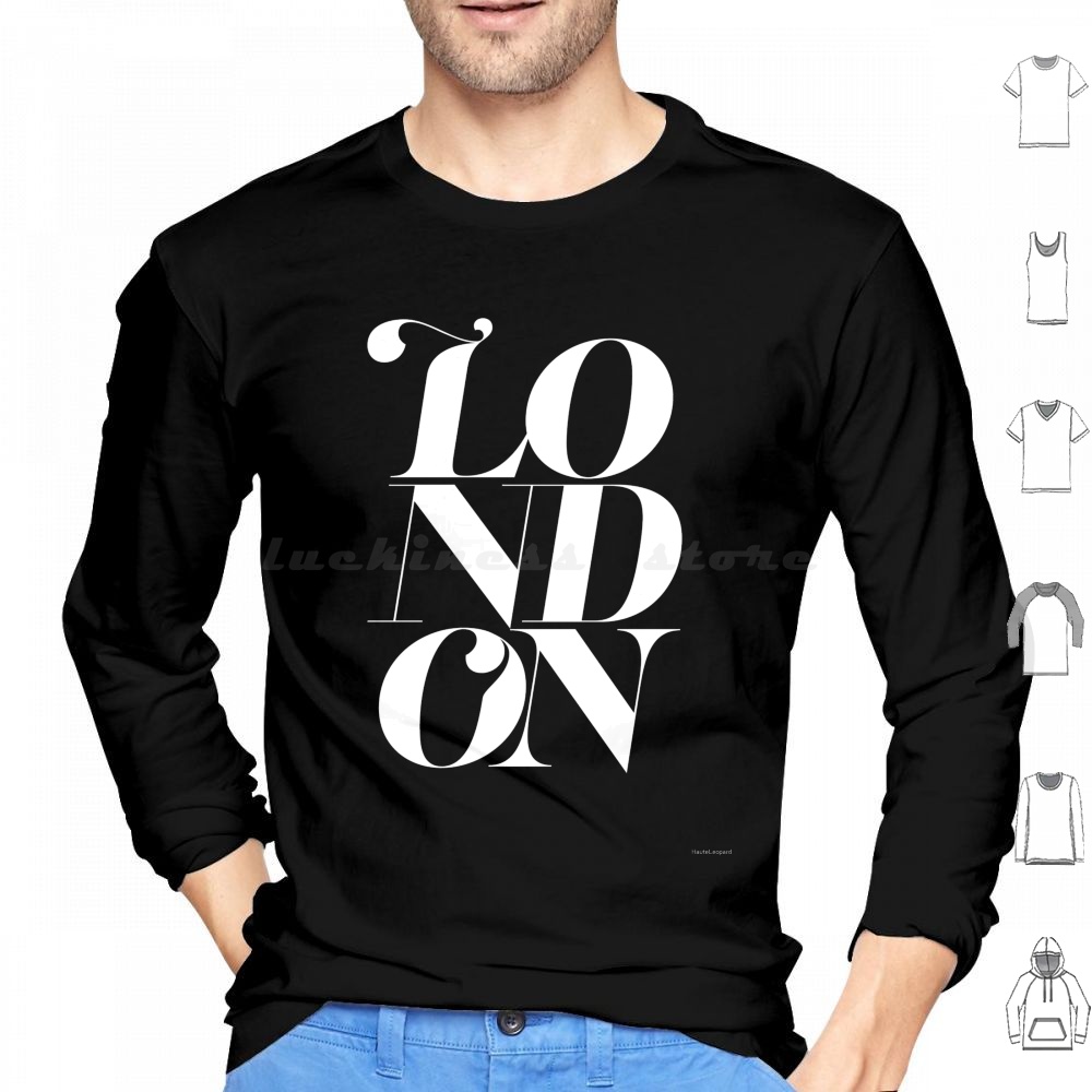 Men'S Fashion Uk - Alta leopardo Londres gráfico recuerdo sudaderas