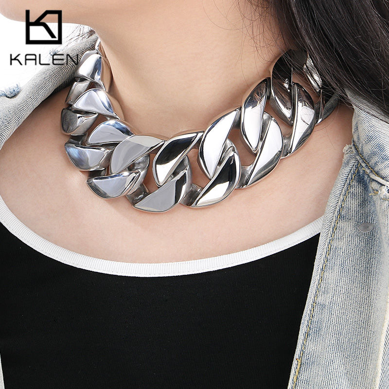 Mens Fashion In 40S - Collar KALEN de Acero Inoxidable de
