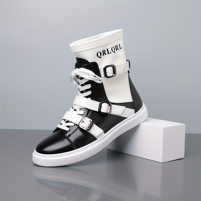 Mens Fashion Dress - Botas de Hombre con Hebilla de