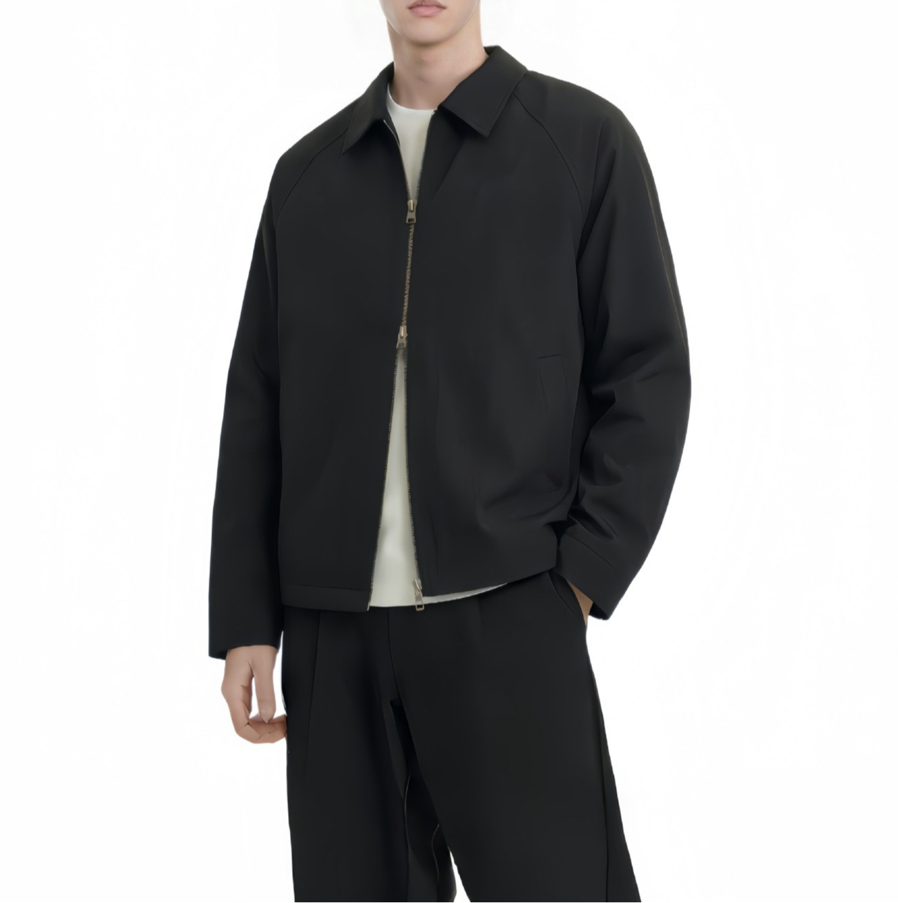 Harrington Jacket - Chaqueta Ejecutiva Harrington con Cuello Corto