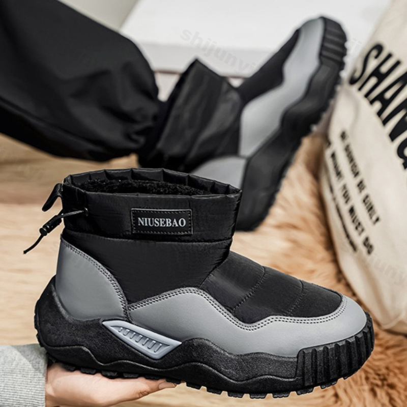 Mens Fashion Winter 2025 - Botas de nieve para hombre, botines