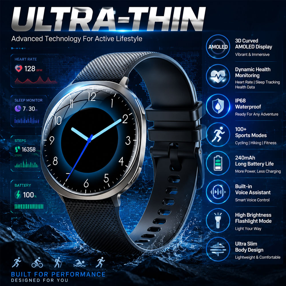 Men'S Fashion Week 2026 - Nuevo Reloj Inteligente con Seguimiento de