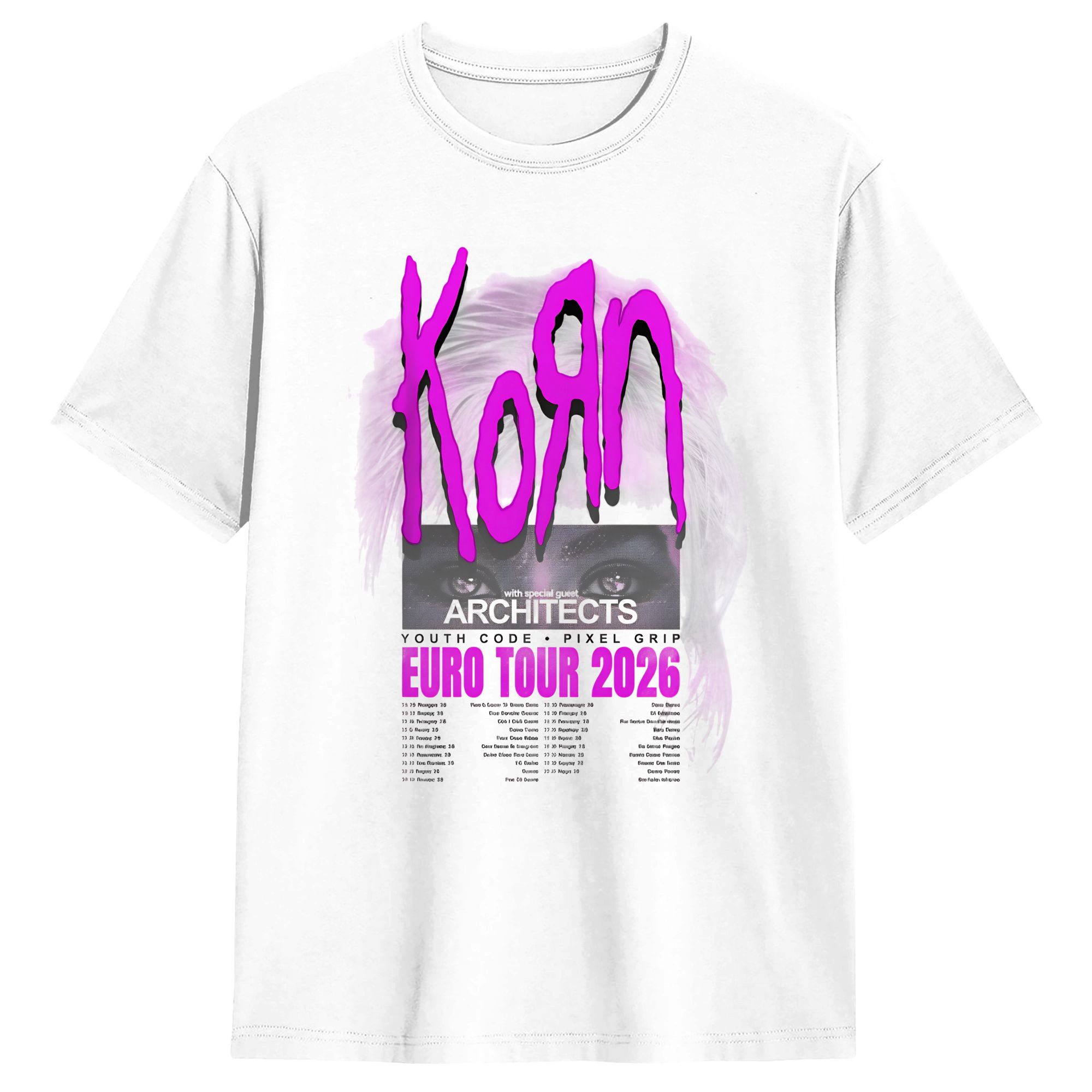 Men'S Fashion Uk - Camiseta Korn Europe And UK Tour