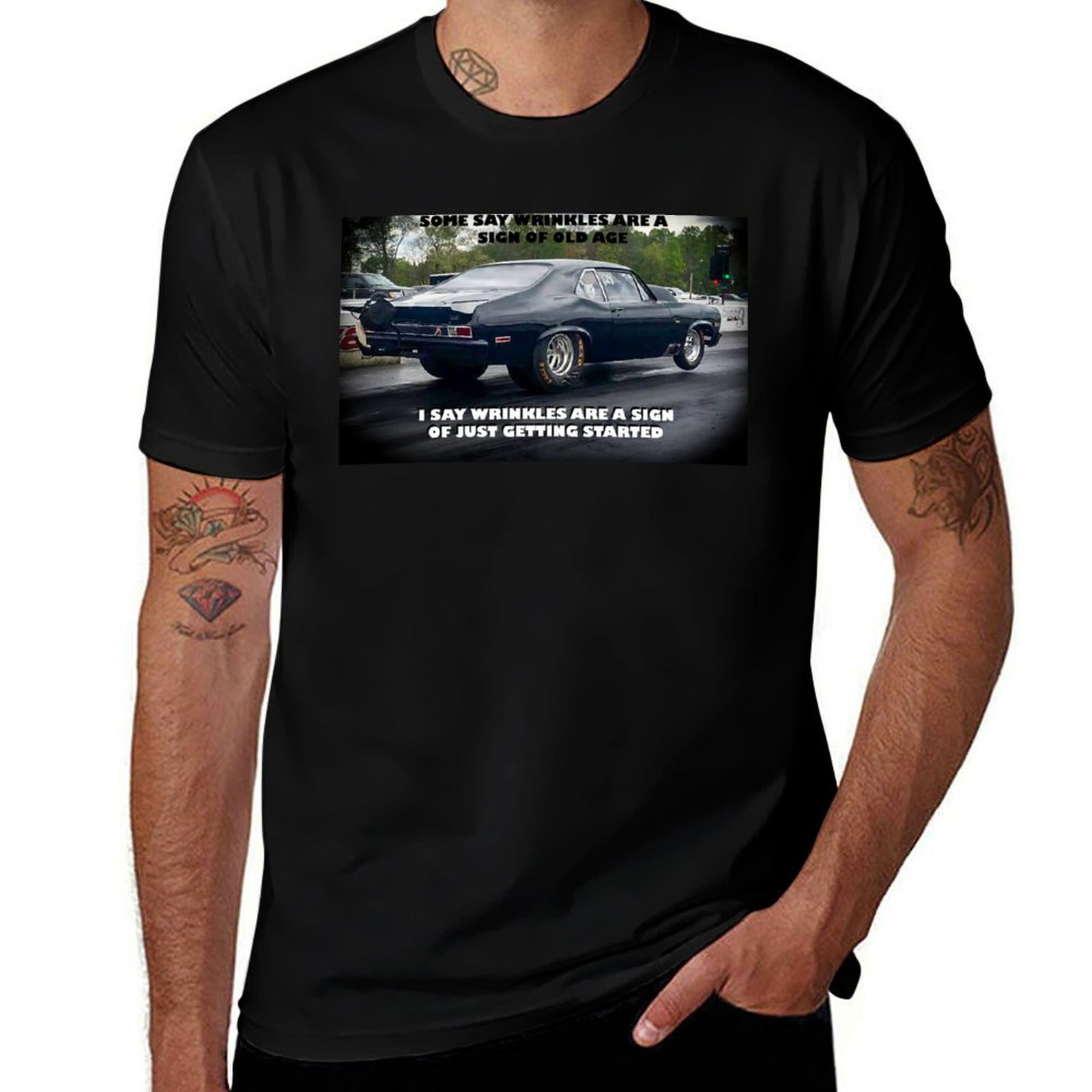 Men'S Fashion Nova Shirts - Camiseta Blacktop Outlaw Nova, camiseta informal