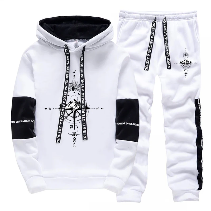 Men'S Fashion Hoodies - Nuevo Conjunto Deportivo de Otoño Invierno