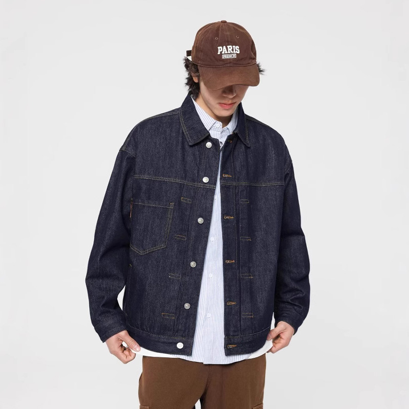 Harrington Jacket - Chaqueta vaquera de Color Original, ropa