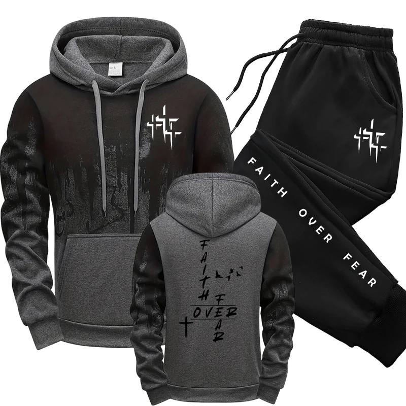 Men'S Fashion Hoodies - Conjunto Deportivo Informal de Otoño Invierno