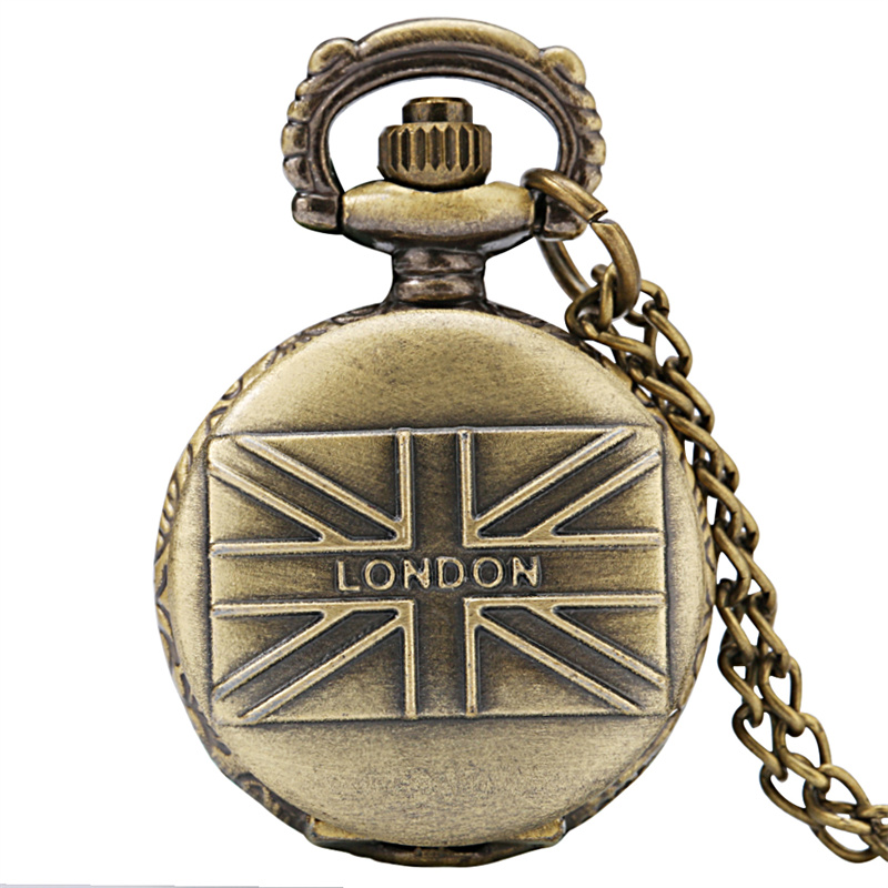 Men'S Fashion Uk - Reloj de Bolsillo Analógico de Cuarzo