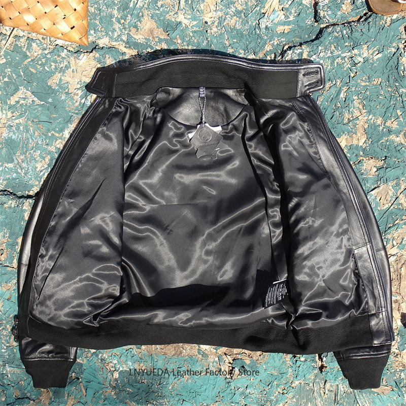 Chaqueta de Cuero Genuino de P - Harrington Jacket reseña y precio