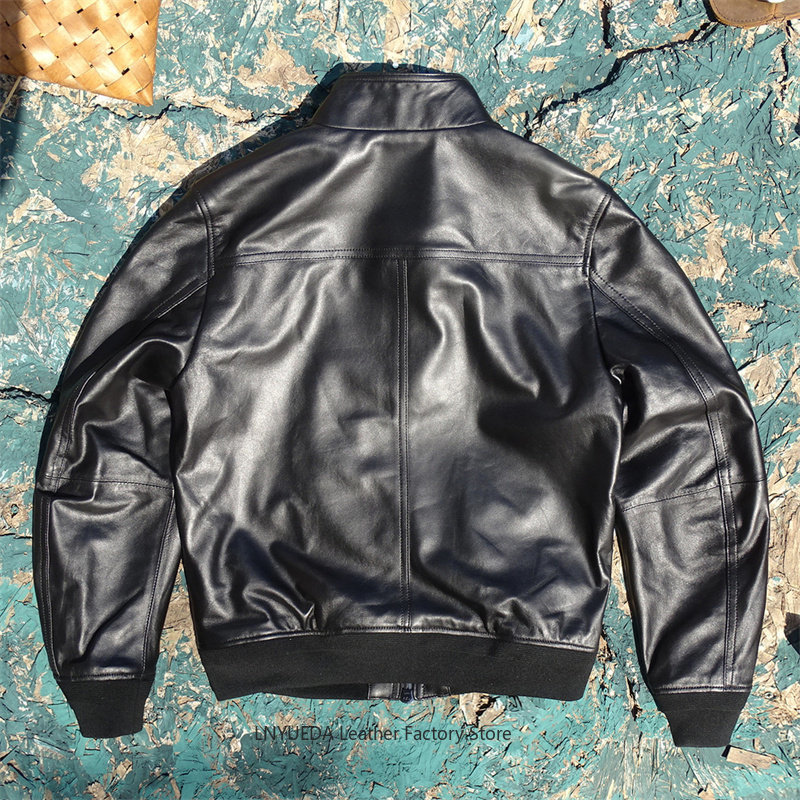 Chaqueta de Cuero Genuino de P - Harrington Jacket reseña y precio