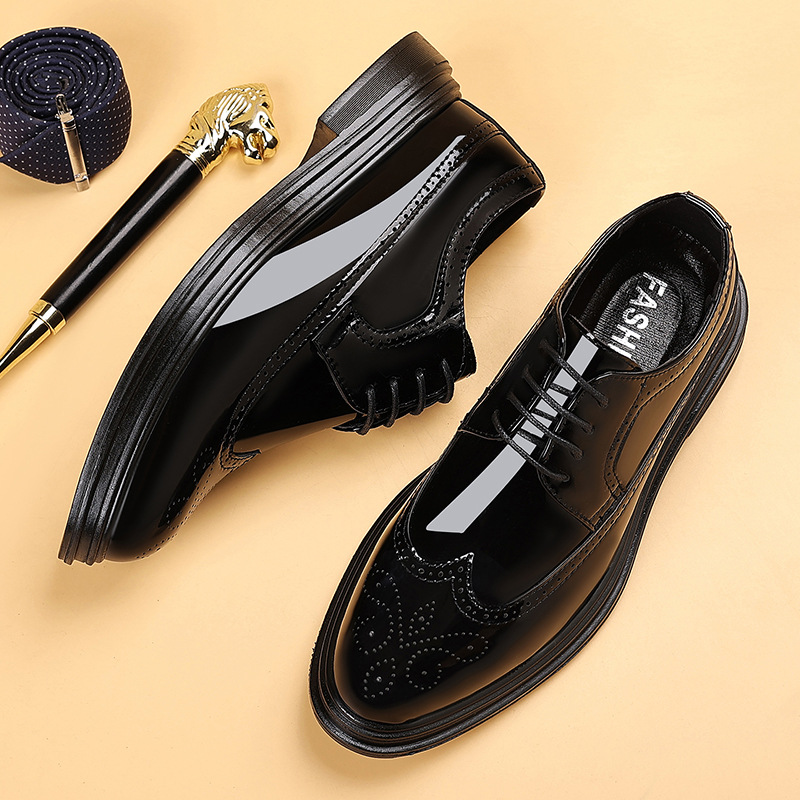 Zapatos de vestir de charol pa - Oxford Shoes Brogue reseña y precio