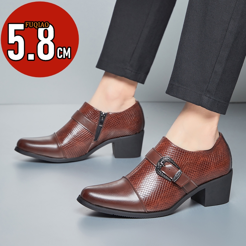 Zapatos de cuero de tacón alto - Men'S Fashion For Wedding reseña y precio