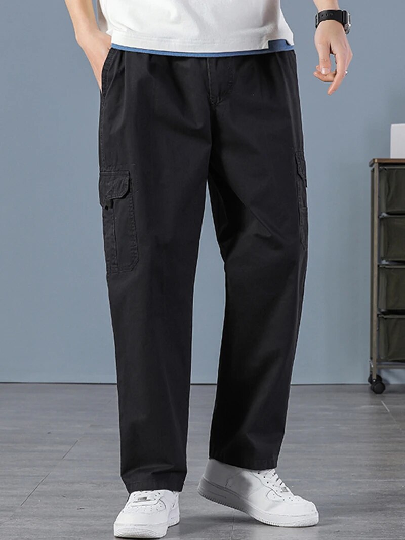 Joggers negros rectos de algod - Cargo Jogger Pants reseña y precio