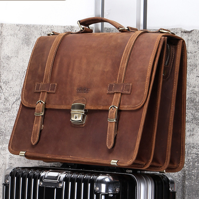 New Fashionable Leather Briefc - Mens Fashion In 40S reseña y precio