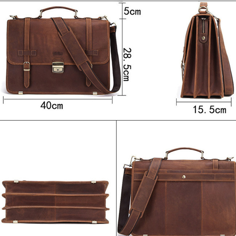 New Fashionable Leather Briefc - Mens Fashion In 40S reseña y precio