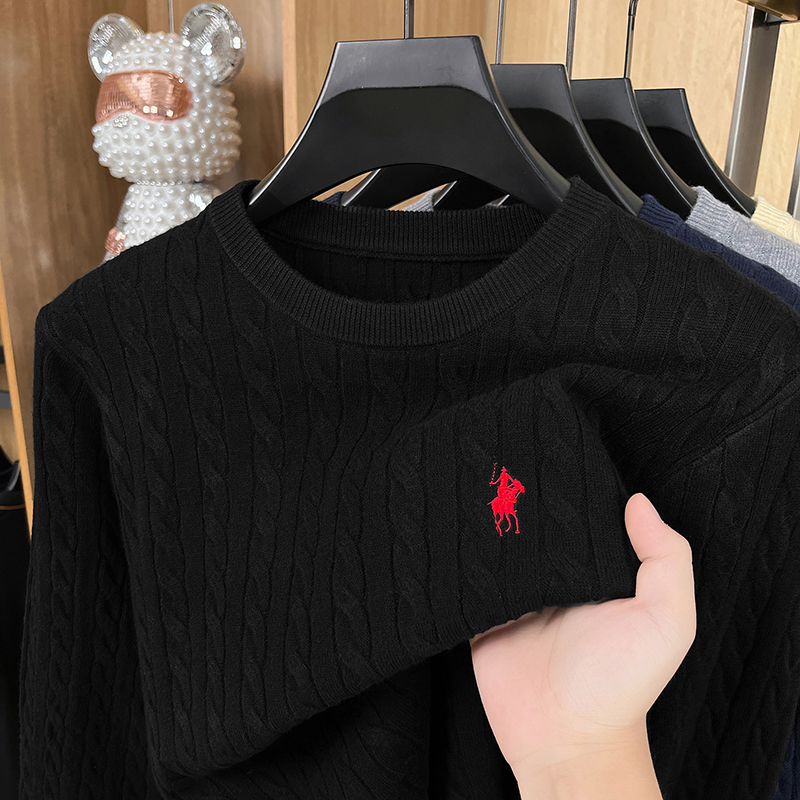 Suéter de Punto de Color Sólid - Mens Fashion Mullet reseña y precio