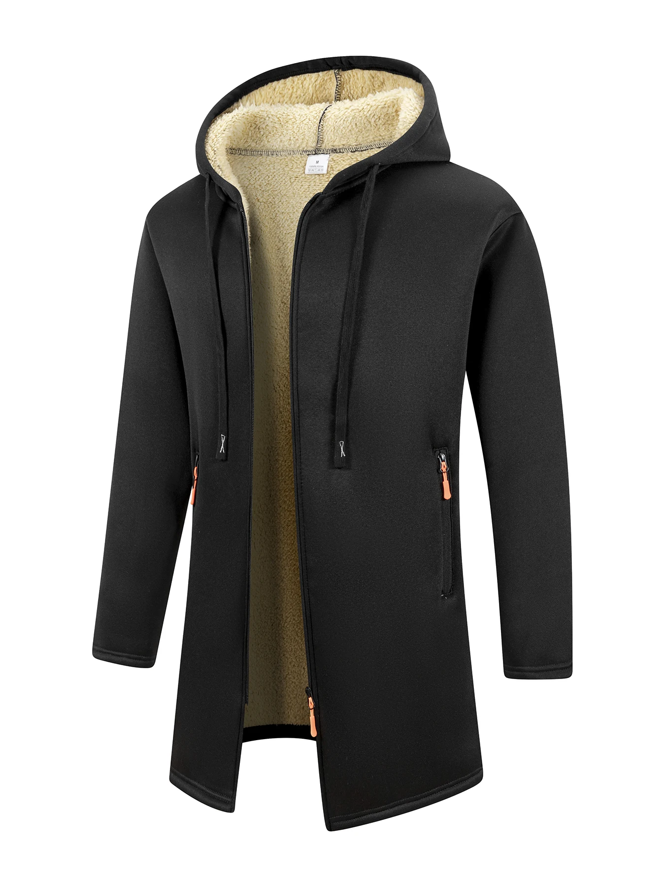 Abrigo largo cálido de inviern - Windbreaker Men Zip reseña y precio