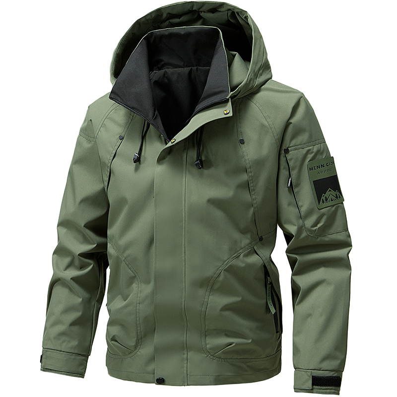 Chaqueta Impermeable con Capuc - Windbreaker Men Zip reseña y precio