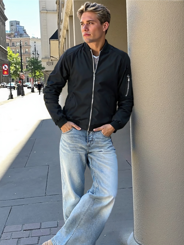 Chaqueta cortavientos para hom - Windbreaker Men Zip reseña y precio