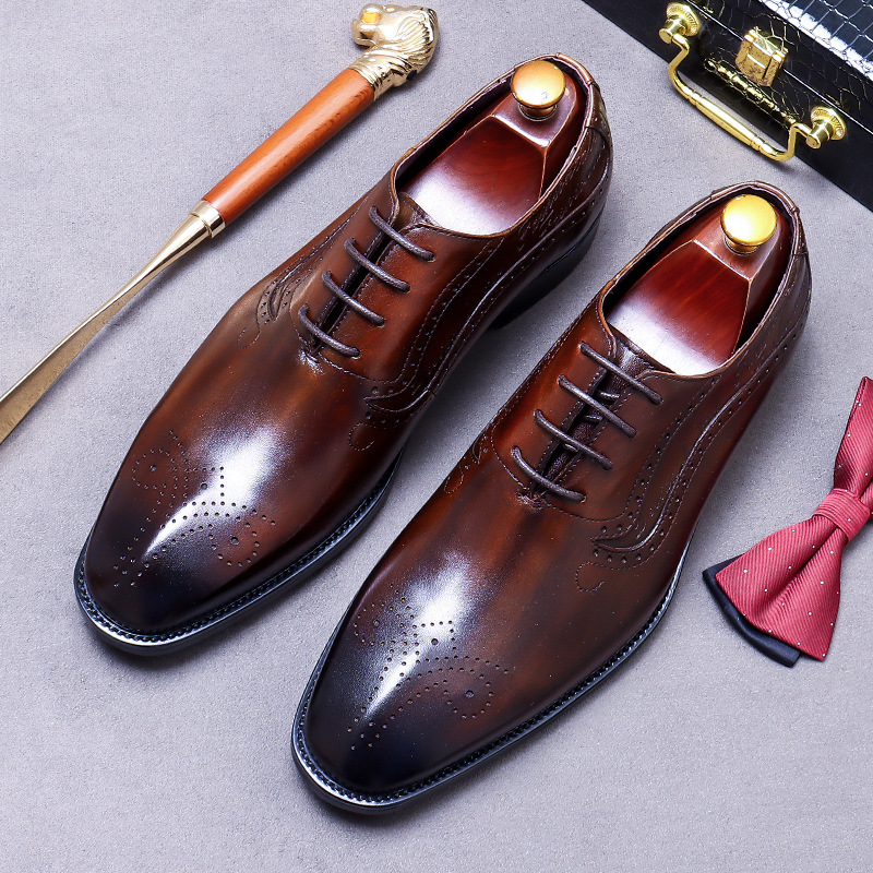 Zapatos Oxford Brogue con Letr - Oxford Shoes Brogue reseña y precio