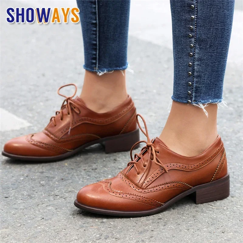 Zapatos planos británicos para - Oxford Shoes Brogue reseña y precio