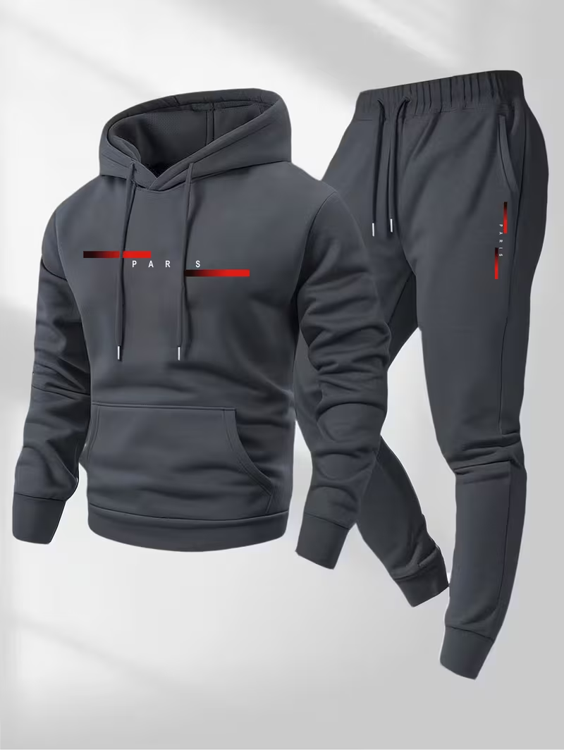 Conjunto de Sudadera con Capuc - Men'S Fashion Hoodies reseña y precio