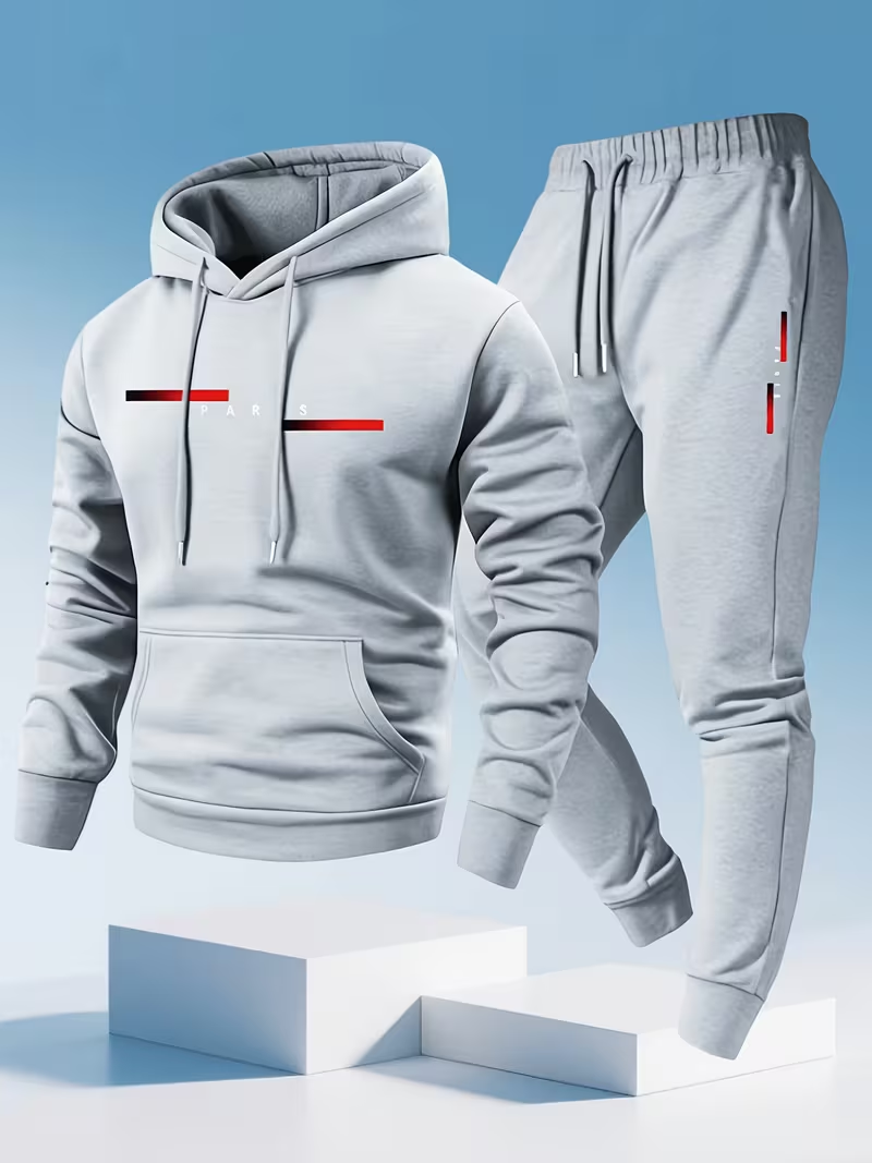 Conjunto de Sudadera con Capuc - Men'S Fashion Hoodies reseña y precio
