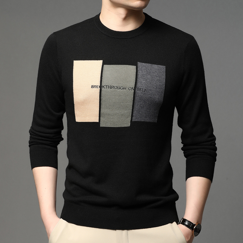 Suéter de punto jacquard de mo - Mens Fashion Mullet reseña y precio