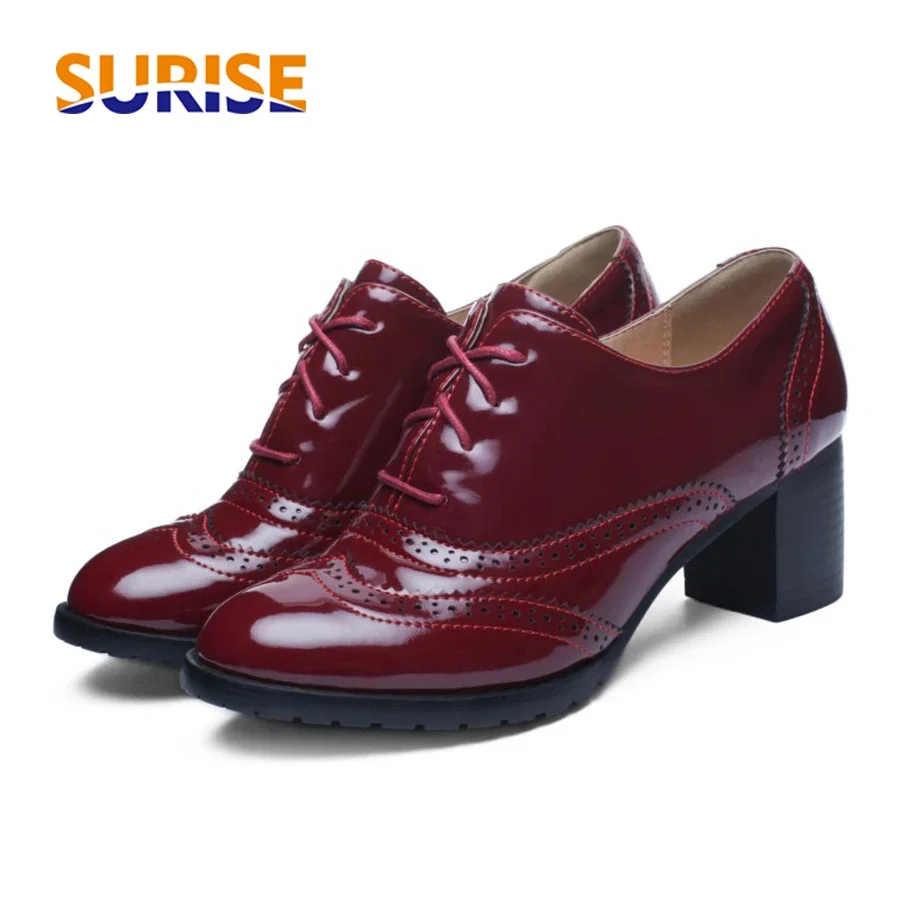 Zapatos Oxford de tacón alto d - Oxford Shoes Brogue reseña y precio