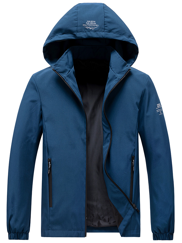 Chaqueta cortavientos con capu - Windbreaker Men Zip reseña y precio