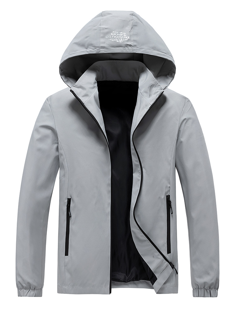 Chaqueta cortavientos con capu - Windbreaker Men Zip reseña y precio