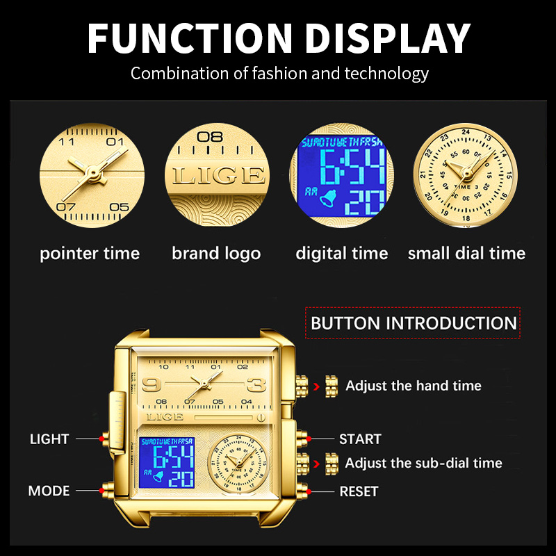 LIGE 2026 Nuevo Reloj de Cuarz - Men'S Fashion Week 2026 reseña y precio
