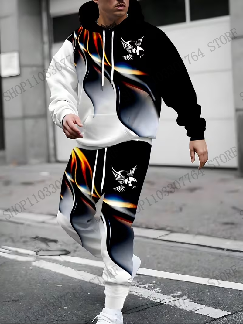 Conjunto de Sudadera y Pantaló - Men'S Fashion Hoodies reseña y precio