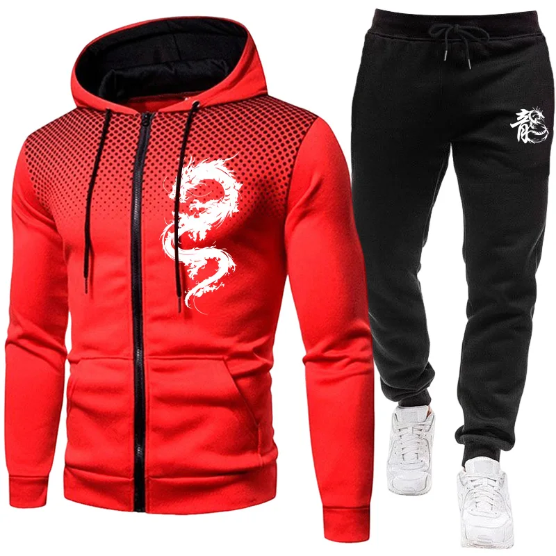 Conjunto de Dos Piezas con Est - Men'S Fashion Hoodies reseña y precio