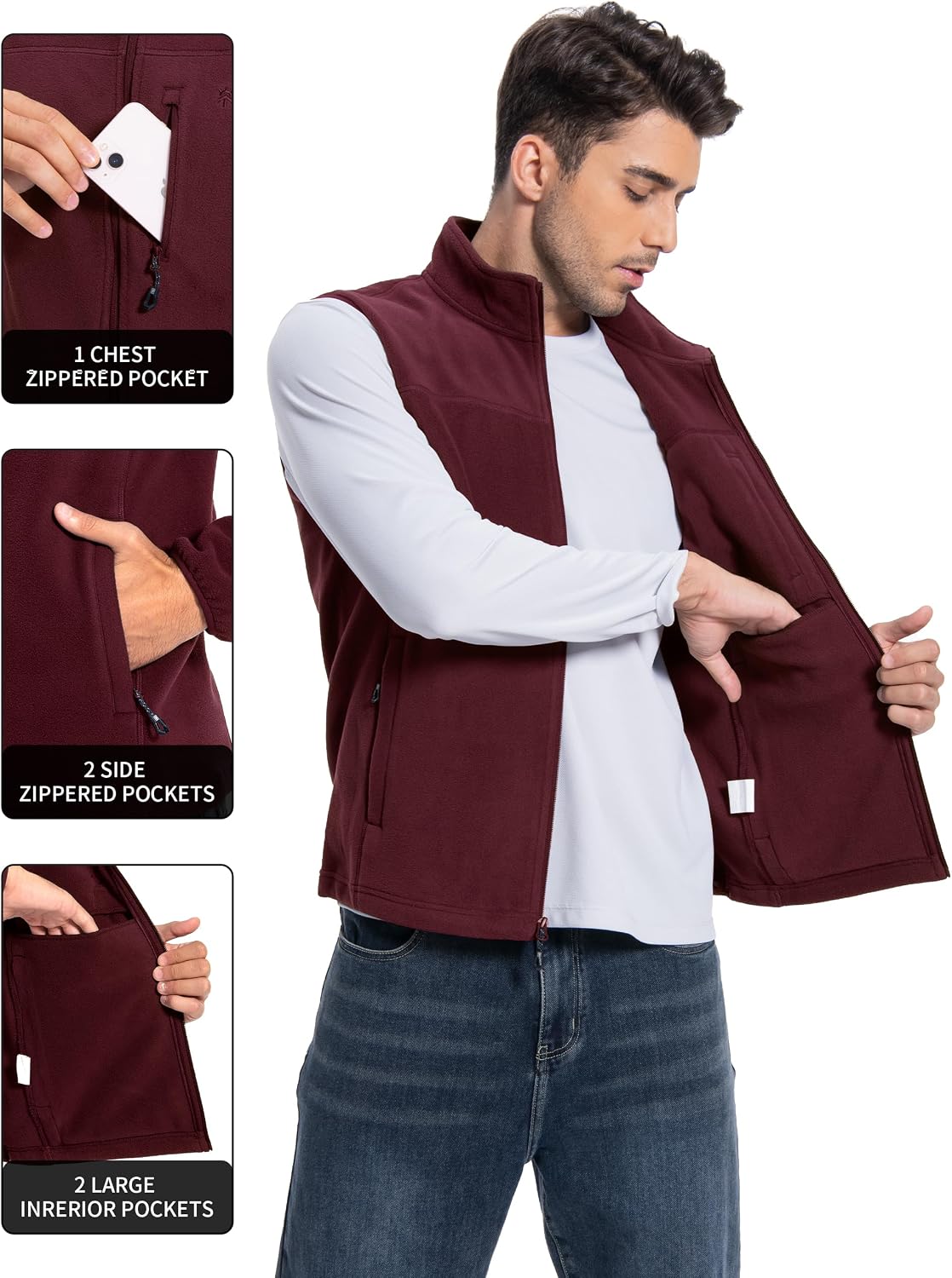 Chaleco Polar Pioneer Camp par - Windbreaker Men Zip reseña y precio