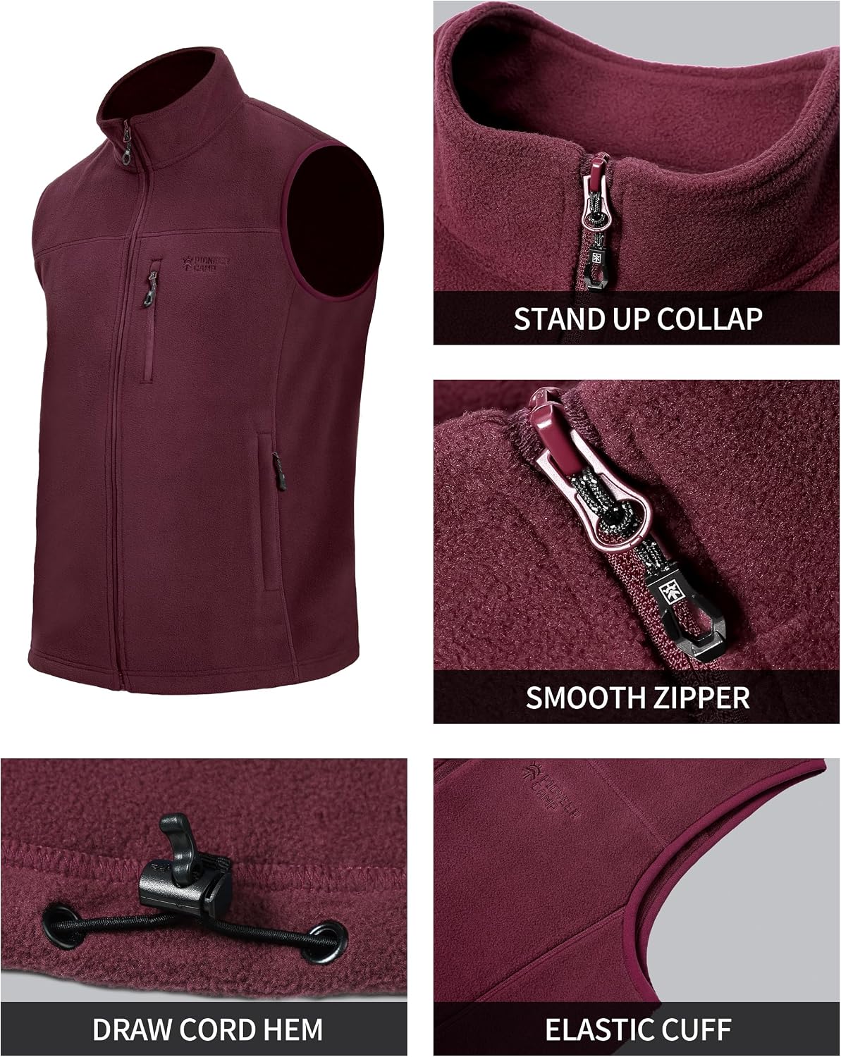 Chaleco Polar Pioneer Camp par - Windbreaker Men Zip reseña y precio