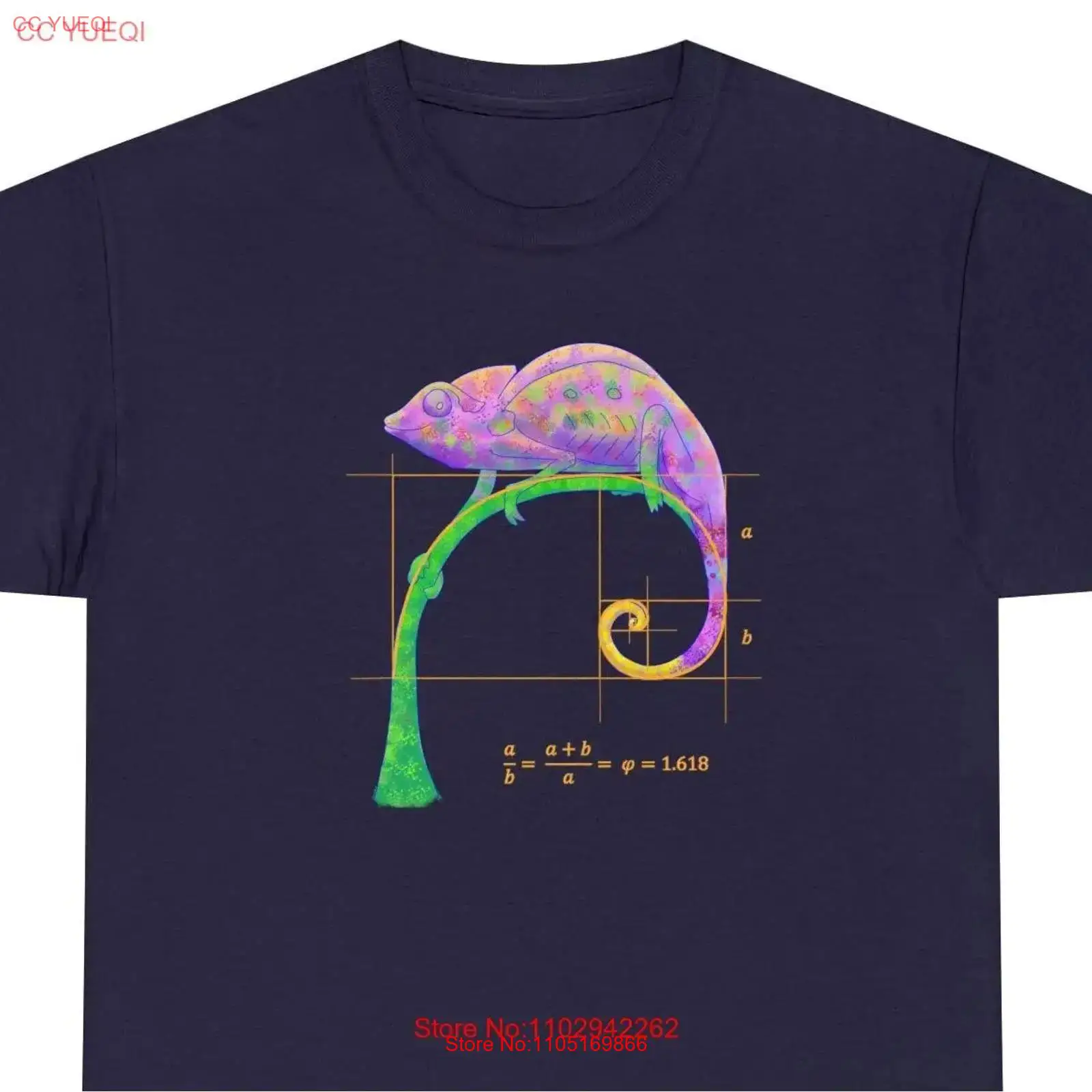 Fibonacci Chameleon camiseta d - Men'S Fashion Uk reseña y precio