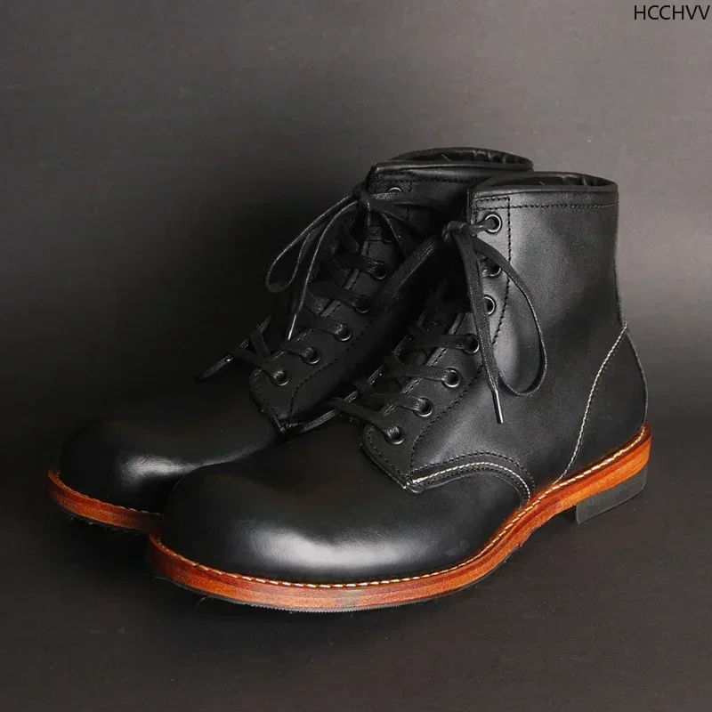 Botas Vintage de cuero genuino - Men'S Fashion For Wedding reseña y precio