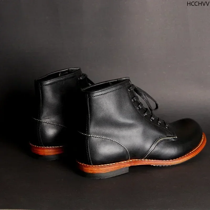 Botas Vintage de cuero genuino - Men'S Fashion For Wedding reseña y precio