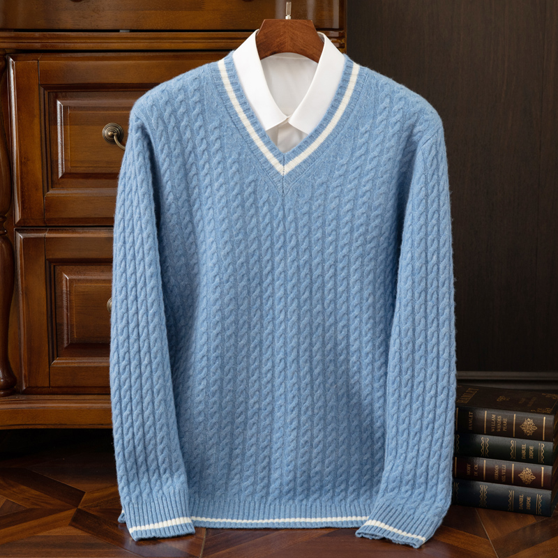 Suéter de cachemira 100% pura  - Mens Fashion Mullet reseña y precio
