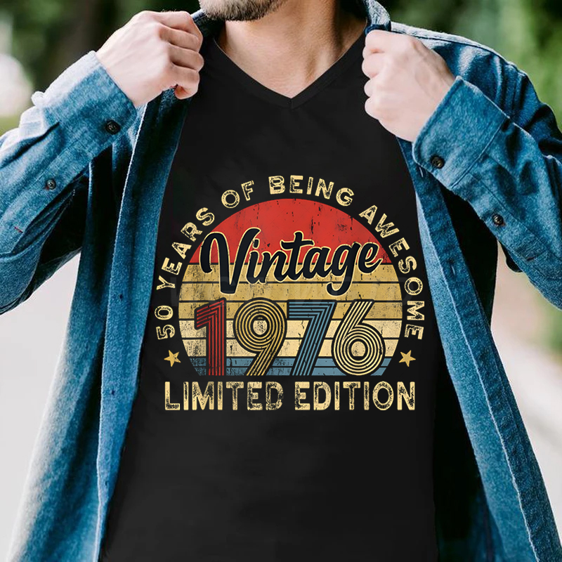 Camiseta con estampado Vintage - Men'S Fashion Over 50 reseña y precio
