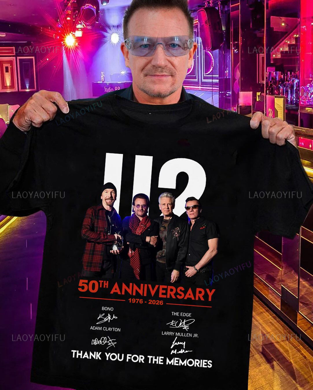 Camiseta gráfica U2 Band 50 an - Men'S Fashion Over 50 reseña y precio