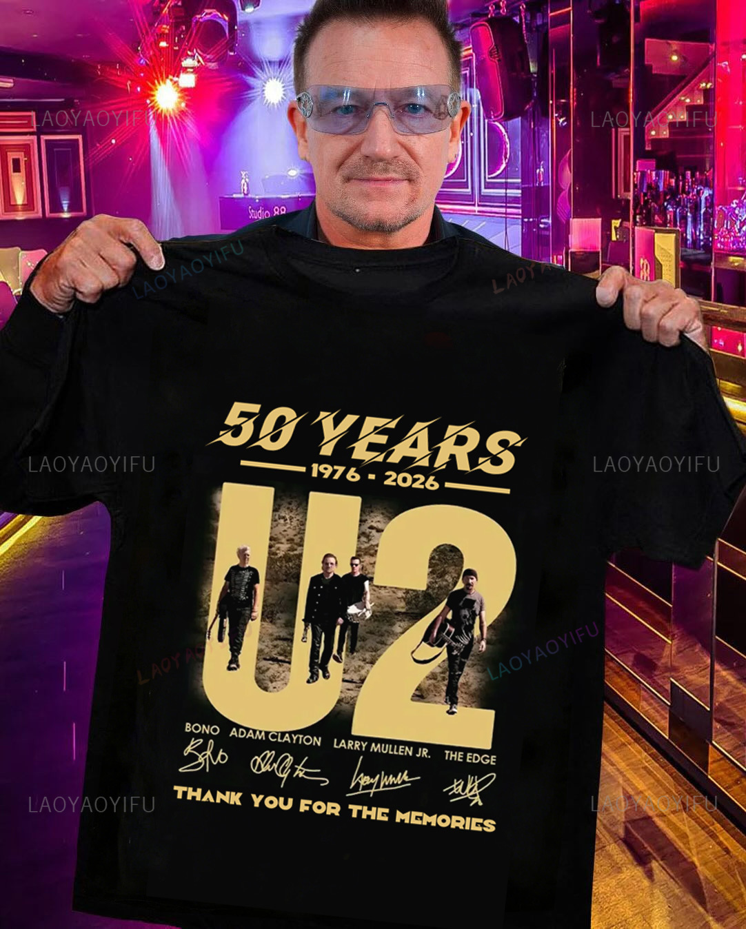 Camiseta gráfica U2 Band 50 an - Men'S Fashion Over 50 reseña y precio